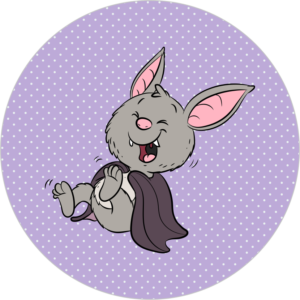 Buttonvorlage Fledermaus