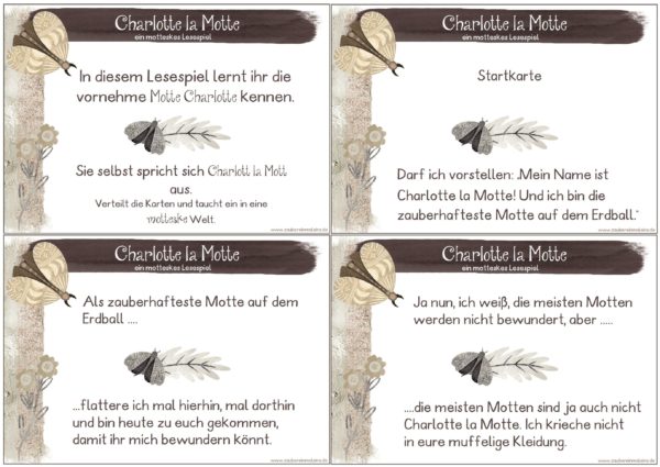 Lesespiel (schwierig): Charlotte la Motte