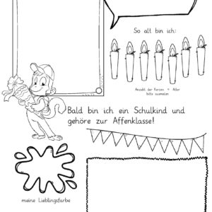 Mini-Steckbrief/erstes Bild - Affe