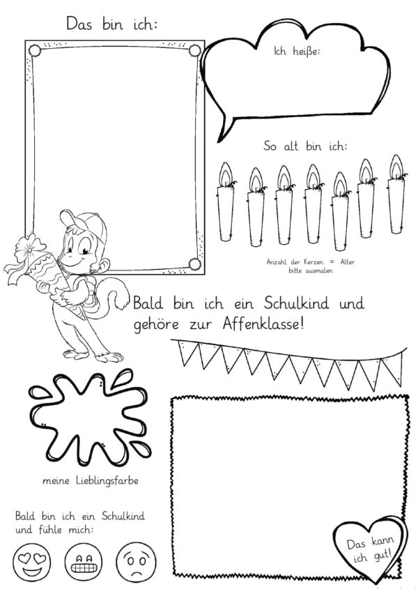Mini-Steckbrief/erstes Bild - Affe