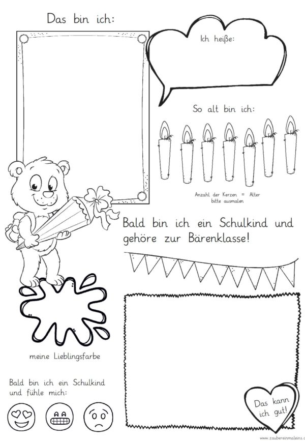 Mini-Steckbrief/erstes Bild - Bär
