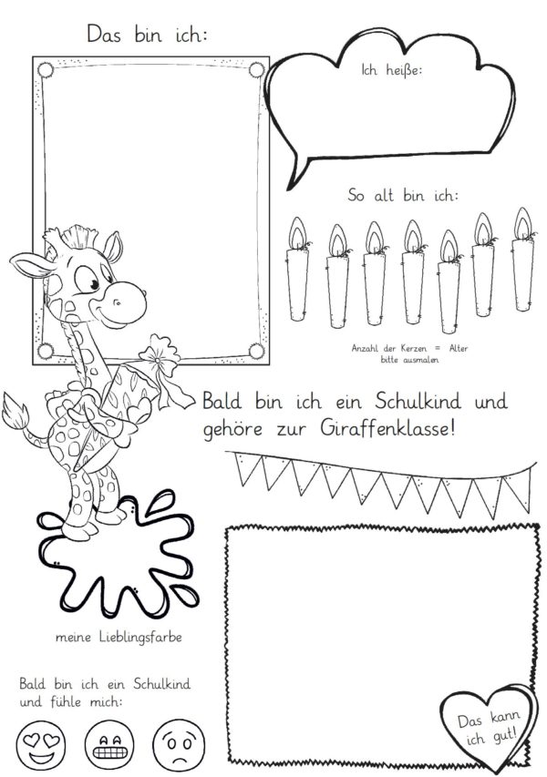 Mini-Steckbrief/erstes Bild - Giraffe