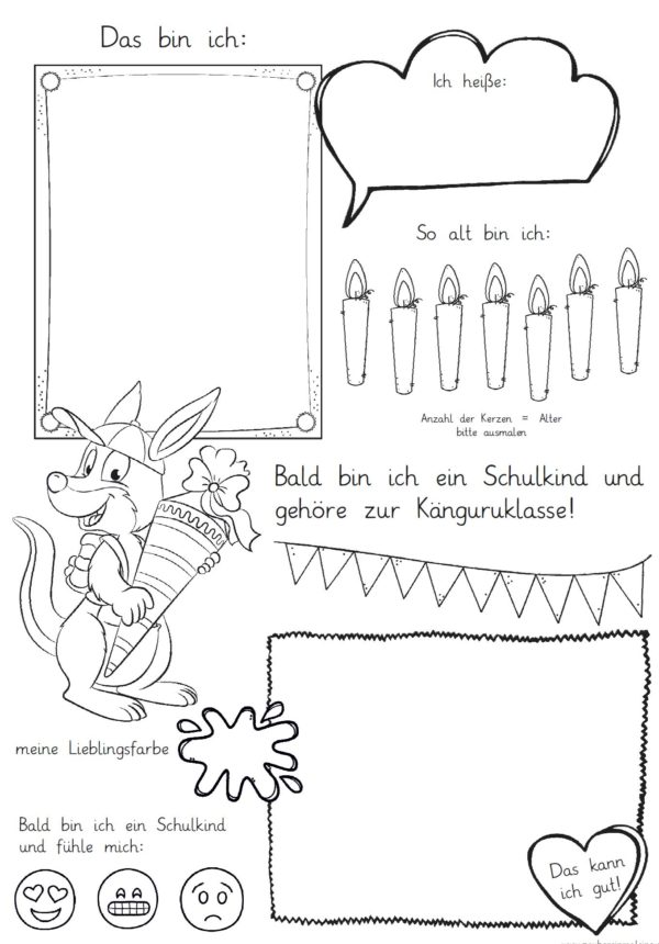 Mini-Steckbrief/erstes Bild - Känguru