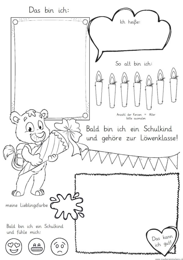Mini-Steckbrief/erstes Bild - Löwe