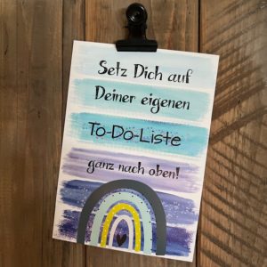 20 x Postkarte DIN A6: To-Do-Liste