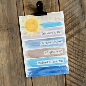 30 x Postkarte DIN A6: Strahlende Momente