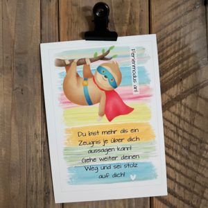 25 x Postkarte DIN A6: Ferienmodus an