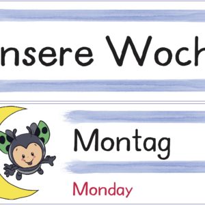 Wochentage Marienkäfer