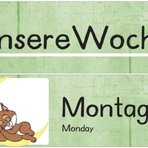 Wochentage Eichhörnchen