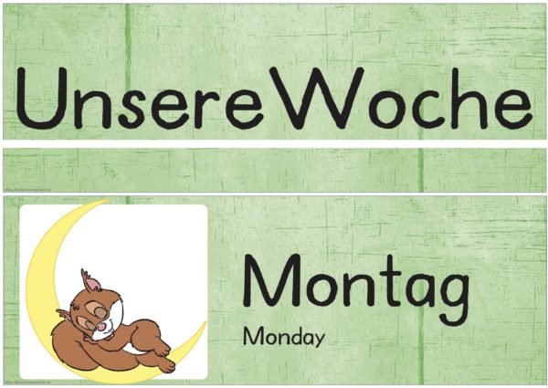 Wochentage Eichhörnchen