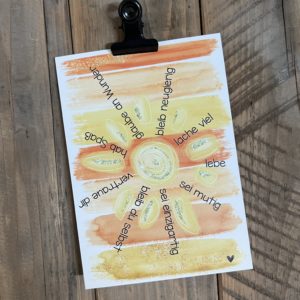 30 x Postkarte DIN A6: Glaube an Wunder/Sonne