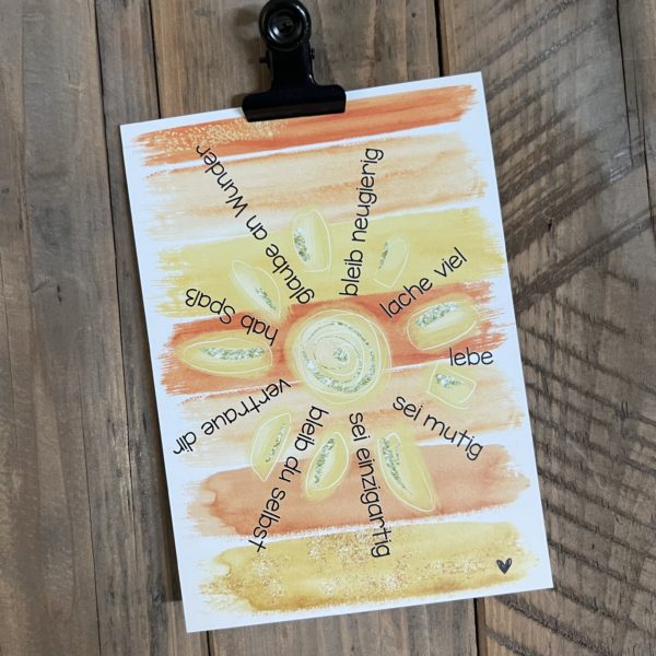 15 x Postkarte DIN A6: Glaube an Wunder/Sonne