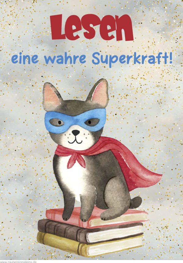 10 Plakate für die Bücherei/Leseecke