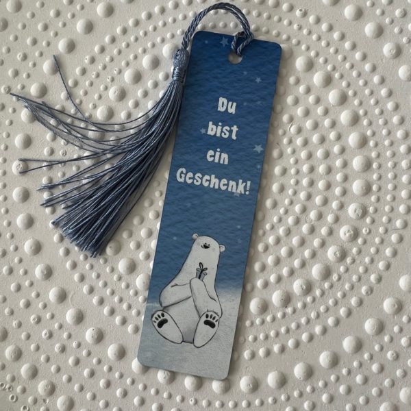 Lesezeichen (Alu) - Du bist ein Geschenk