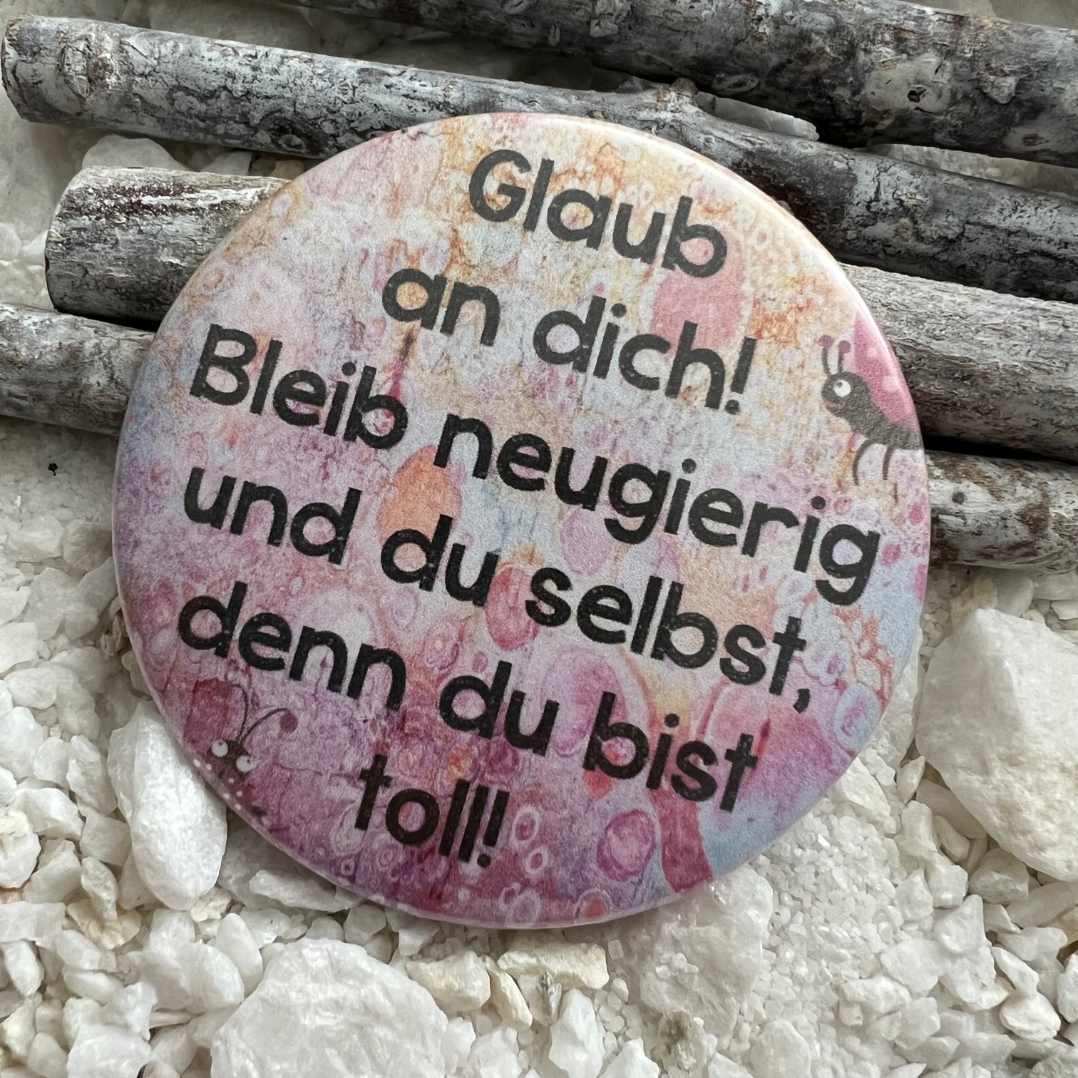 30 59 mm foliert Glaub an dich! Zaubereinmaleins Shop