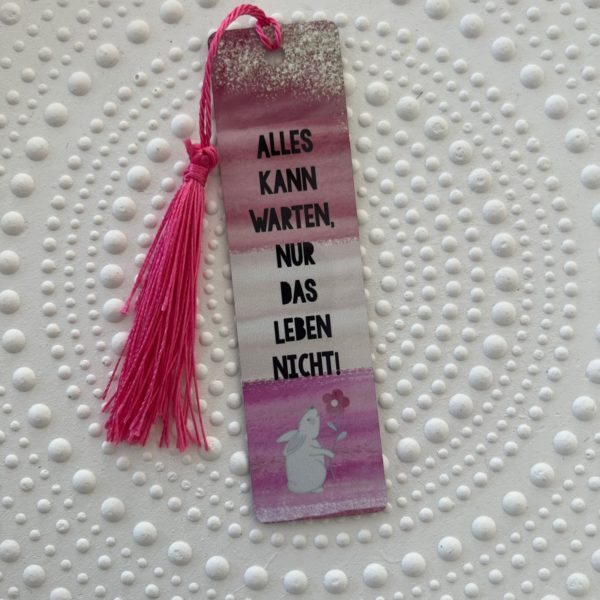 Lesezeichen (Alu) - Alles kann warten