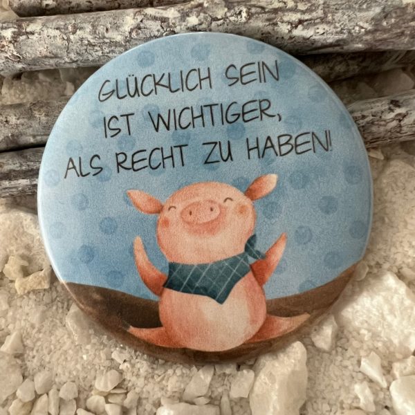 Magnetischer Flaschenöffner:  Glücklich sein