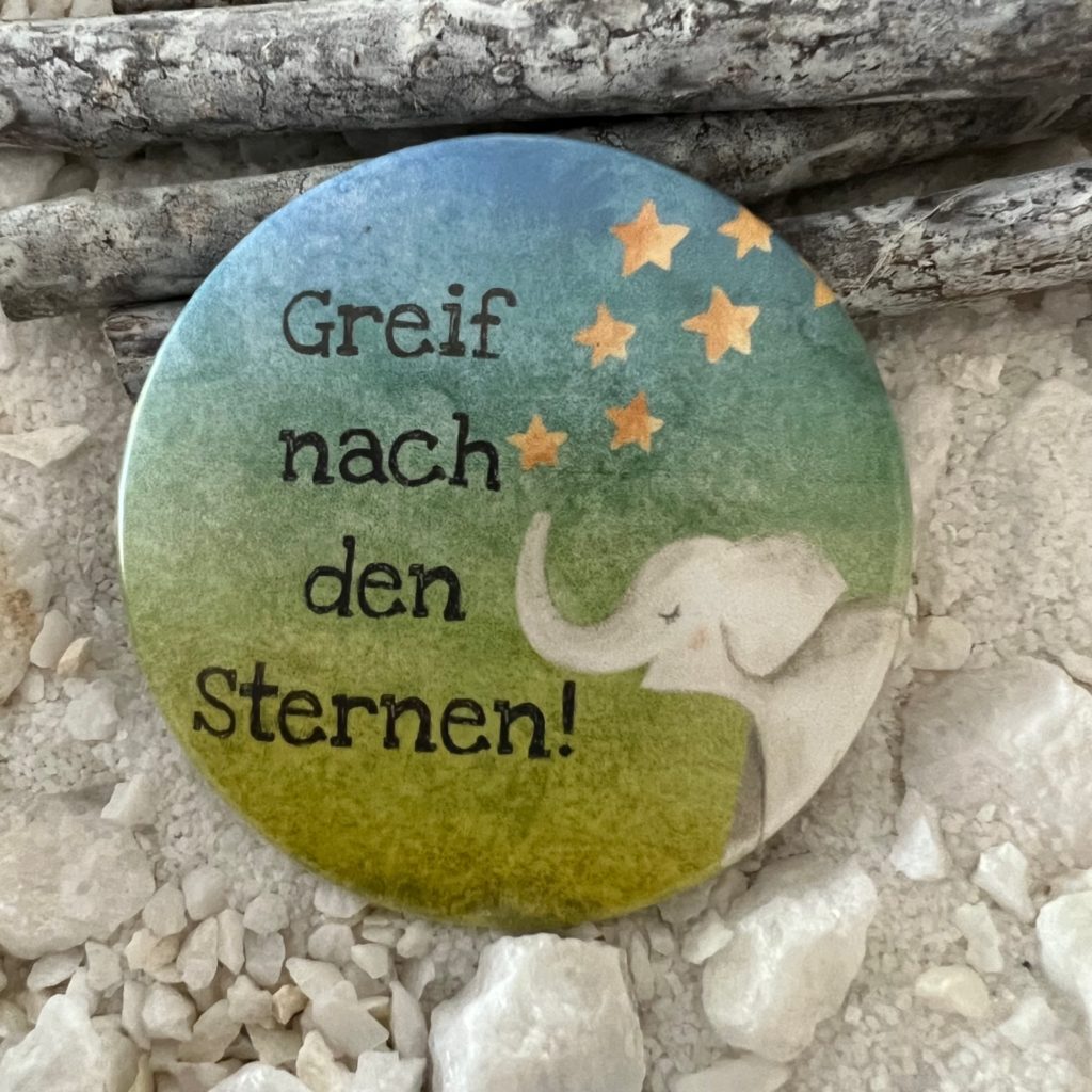 30 59 mm foliert Greif nach den Sternen Zaubereinmaleins