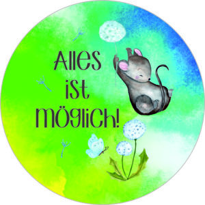 Buttonvorlage: Alles ist möglich