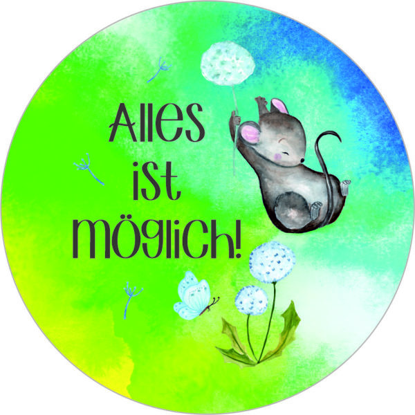 Buttonvorlage: Alles ist möglich