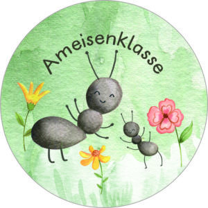 Buttonvorlage: Ameisenklasse