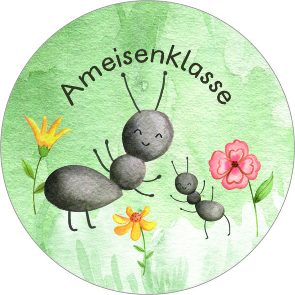 Buttonvorlage: Ameisenklasse