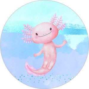 Buttonvorlage: Axolotl