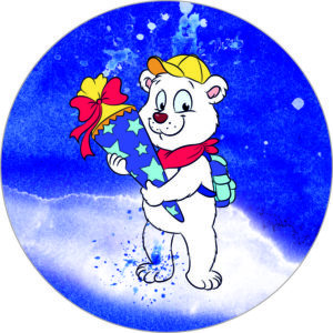 Buttonvorlage: Eisbär