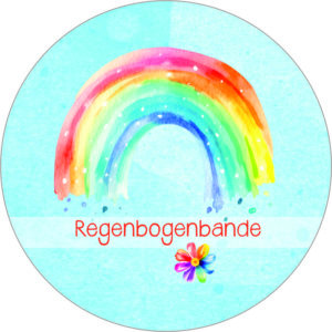 Buttonvorlage: Regenbogenbande