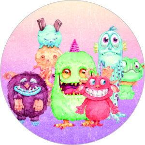 Buttonvorlage: Monsterbande