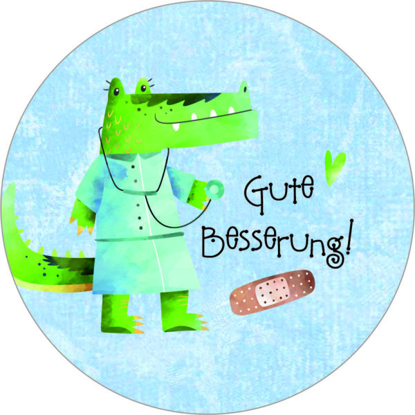 Buttonvorlage: Gute Besserung