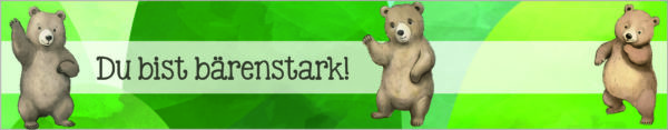 Vorlage für Lineal: Bärenstark