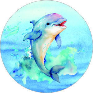 Buttonvorlage: Delfin