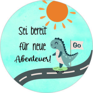 Buttonvorlage: Dinoweg