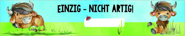Vorlage für Lineal: Einzig - nicht artig