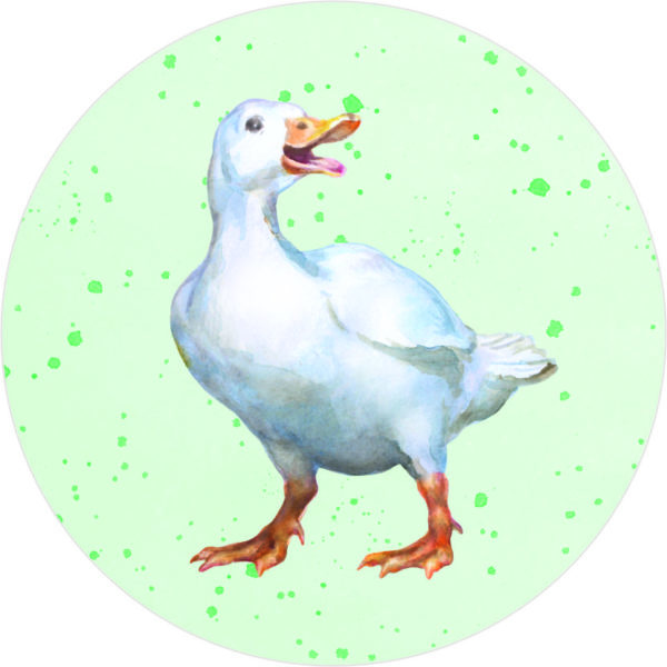 Buttonvorlage: Ente