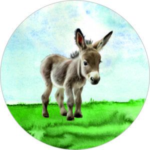 Buttonvorlage: Esel