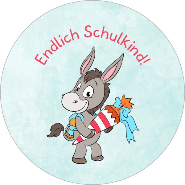 Buttonvorlage: Esel