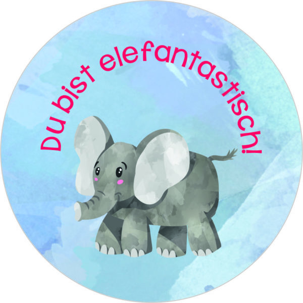 Buttonvorlage: Elefantastisch