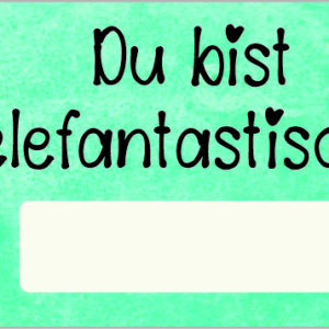 Vorlage für Lineal: Elefantastisch