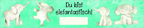Vorlage für Lineal: Elefantastisch