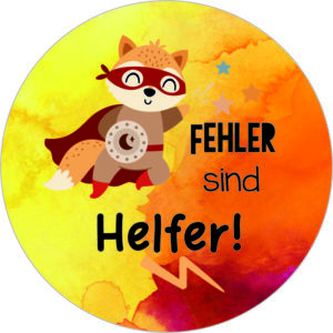 Buttonvorlage: Fehler sind Helfer