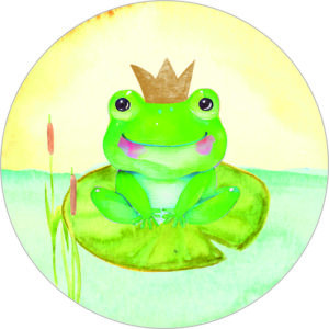 Buttonvorlage: Froschkönig