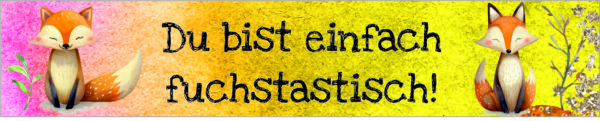 Vorlage für Lineal: Fuchstastisch