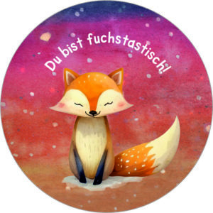 Buttonvorlage: Fuchstastisch