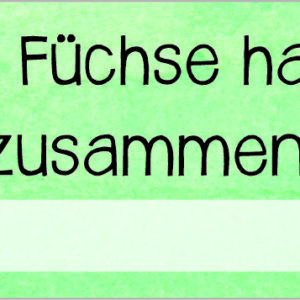 Vorlage für Lineal: Füchse