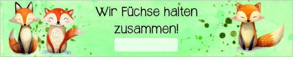 Vorlage für Lineal: Füchse