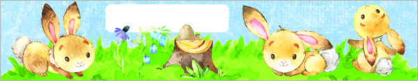 Vorlage für Lineal: Hase