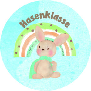 Buttonvorlage: Hasenklasse