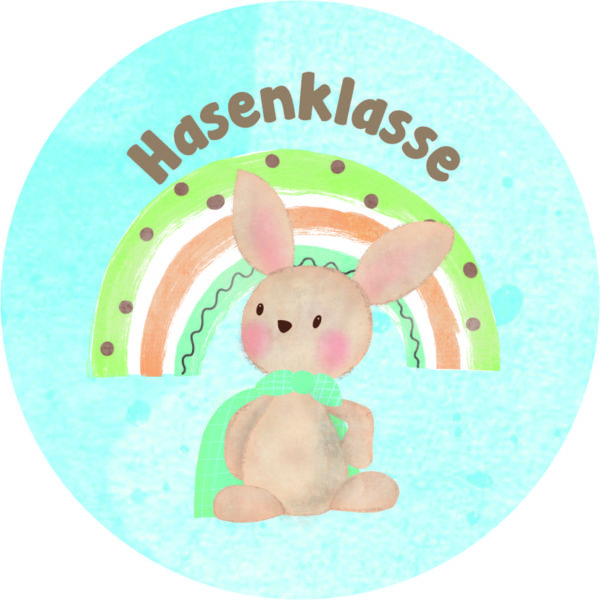 Buttonvorlage: Hasenklasse